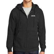 PC90ZHT  Port & Company® Tall Essential Fleece Full-Zip Hooded Sweatshirt