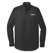 W100 Port Authority® Long Sleeve Carefree Poplin Shirt